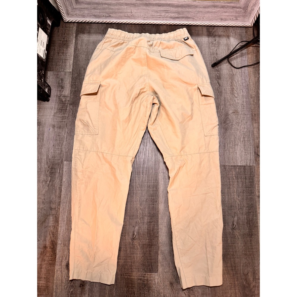 Nike Mens Cargo Pants Tan Khaki Elastic Waist Cotton Blend Utility Pockets M - Picture 4 of 5